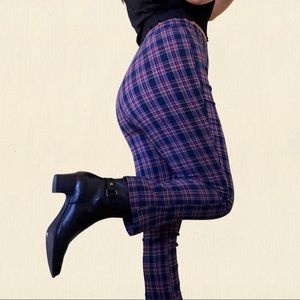 Urban outfitters Lola plaid kick crop flare pants